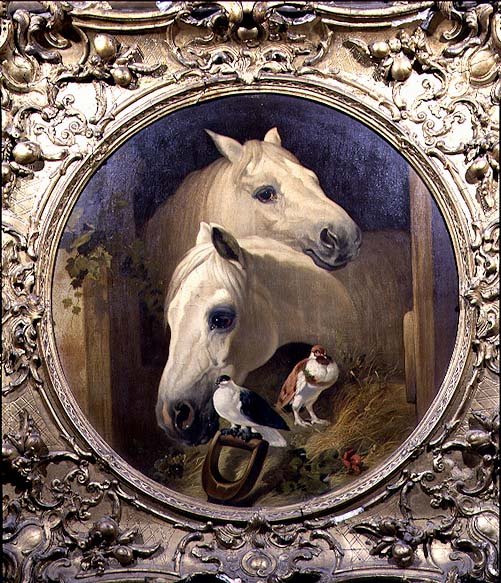 Horses by a Stable Door