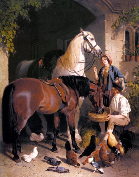 Feeding the Horses, 1858