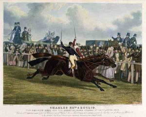 The Hon. E. Petre's 'Rowton', winner of the St. Leger with Bill Scott up, 1829