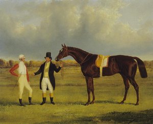 'Euclid' with his Jockey Conolly and Trainer Pettit