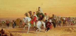 An Arab caravan