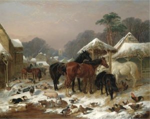 The Farmyard In Winter