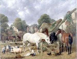 Horses in a Paddock, 1852