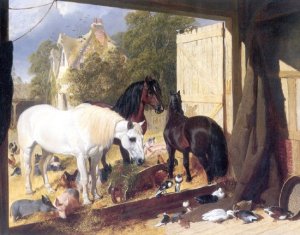 Stable Yard at Meopham Park 1847