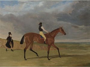 Matilda, Winner Of The 1827 Great St. Leger, With James Robinson Up And Trainer Jonathan Scott